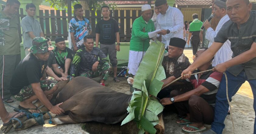 Kodim 0906/Tenggarong Laksanakan Kurban untuk Masyarakat