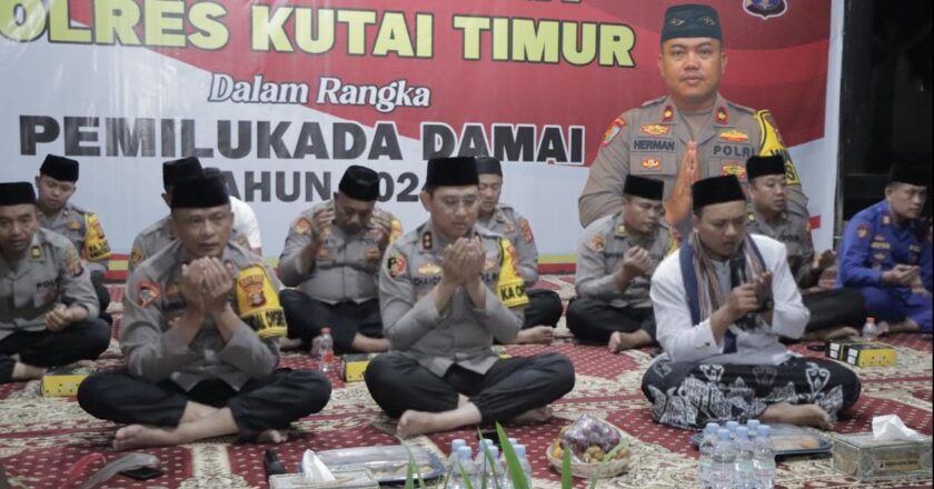 Menjelang Pilkada Kutai Timur, Polres Gelar Doa Bersama