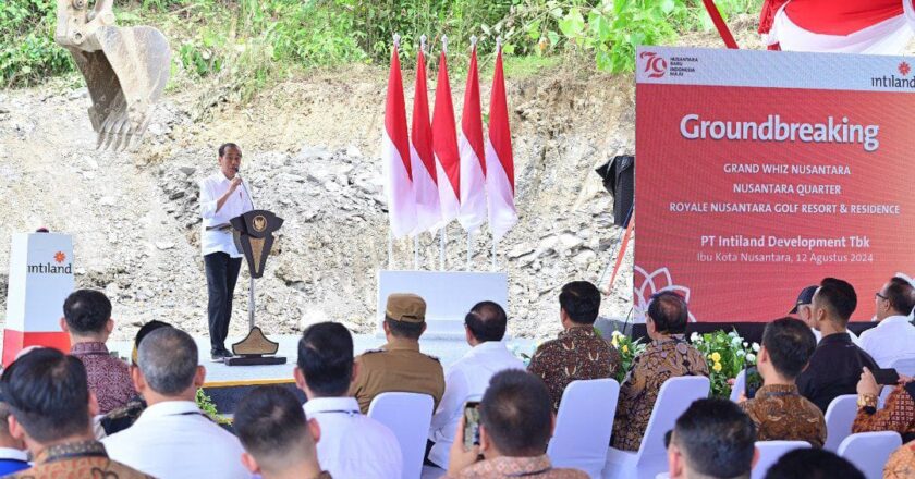 Presiden Jokowi Lakukan Groundbreaking Proyek PT Intiland Development di Ibu Kota Nusantara