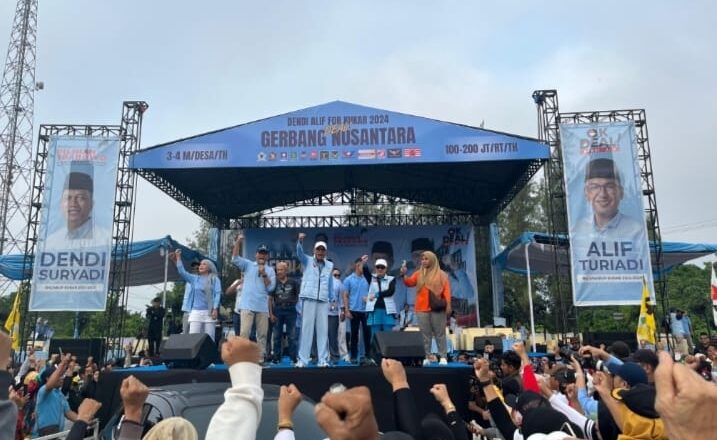 Gelaran Meriah Deklarasi Dendi-Alif: Puluhan Ribu Warga Kukar Ikut Berpartisipasi