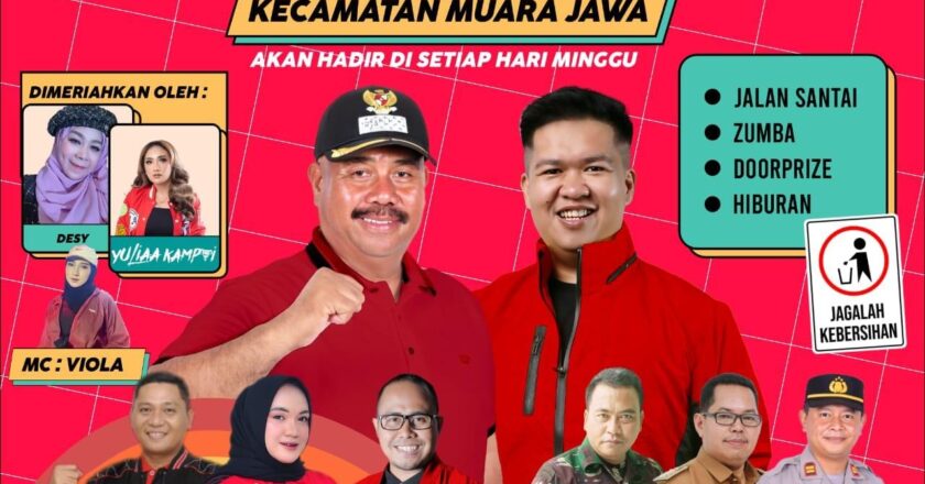 Perdana Car Free Day di Muara Jawa, Wabup Kukar Ajar Masyarakat Budayakan Berolahraga