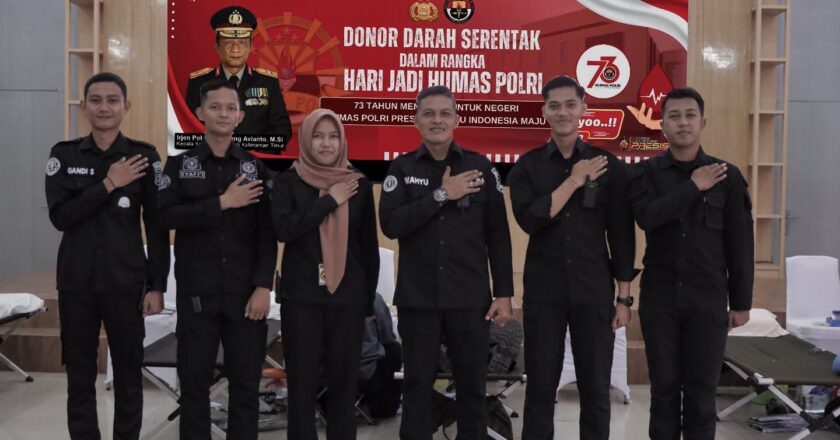 Donor Darah HUT Humas Polri Ke-73, Wujud Nyata Kepedulian Polres Kutai Timur