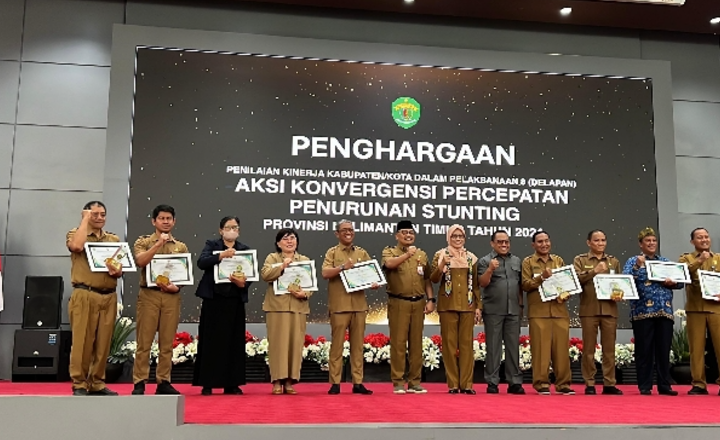 Kukar Raih Penghargaan Tertinggi Penanganan Stunting se-Kaltim