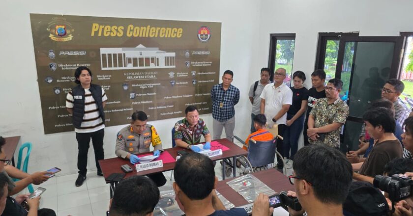 Pelaku Pembunuhan Sadis Ibu dan Anak Di Kabupaten Sangihe di Tangkap