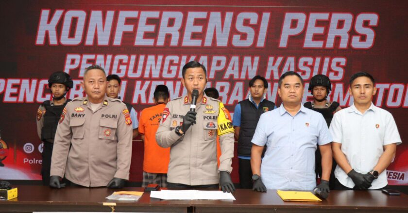 Polisi Bontang Berhasil Ungkap Jaringan Curanmor, Dua Pelaku Ditangkap dan 18 Motor Disita