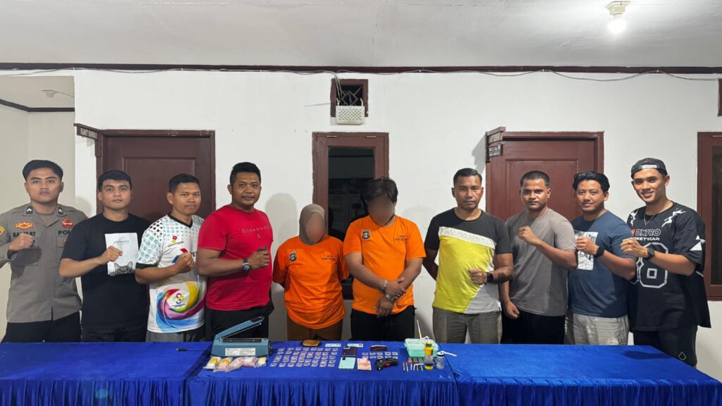 Polsek Sanga Sanga Ringkus Pasutri Pengedar Sabu, 50 Poket Disita dari Rumah Pelaku