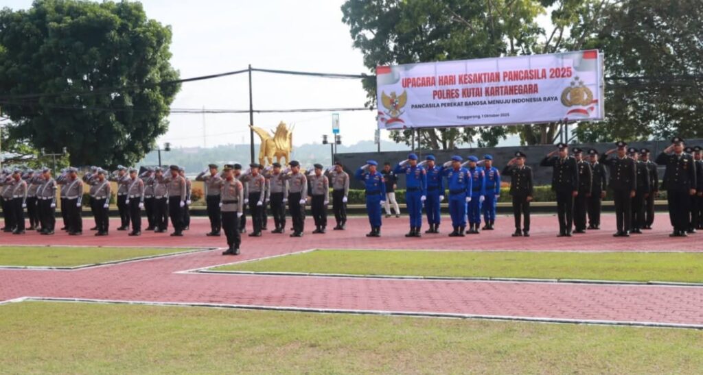 Polres Kutai Kartanegara Teguhkan Komitmen Kebangsaan di Hari Kesaktian Pancasila