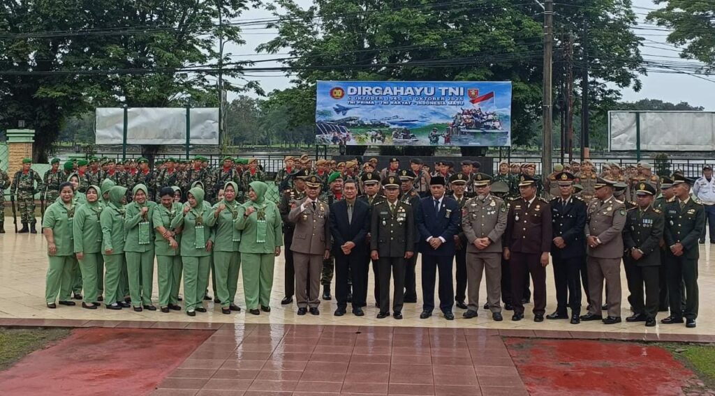 Polres Kukar Perkuat Sinergi Lewat Upacara HUT ke-80 TNI