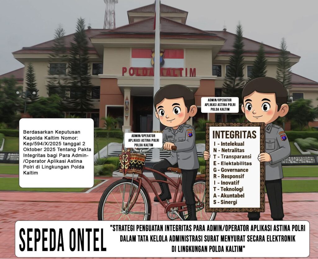 Polda Kaltim Gowes Digitalisasi Lewat Program SEPEDA ONTEL
