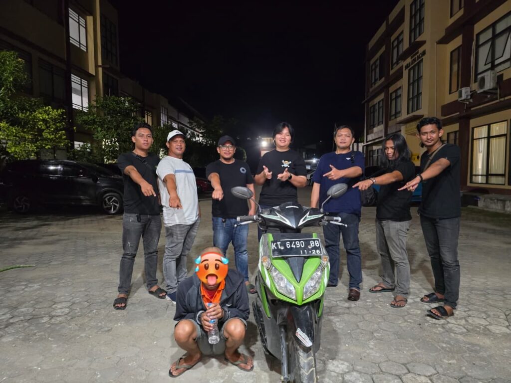 Residivis Asal Pemalang Kembali Beraksi di Tenggarong, Gondol Motor di Depan Toko Pancing