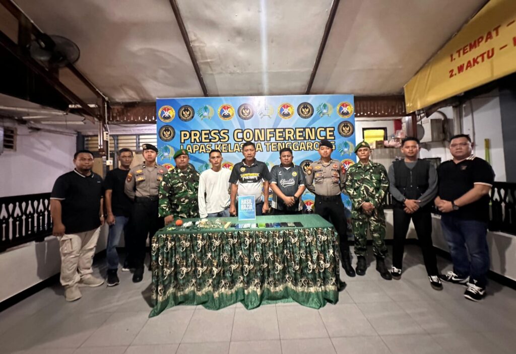 Lapas Tenggarong Gelar Razia Malam, TNI-Polri Turun Tangan Jaga Kondusifitas