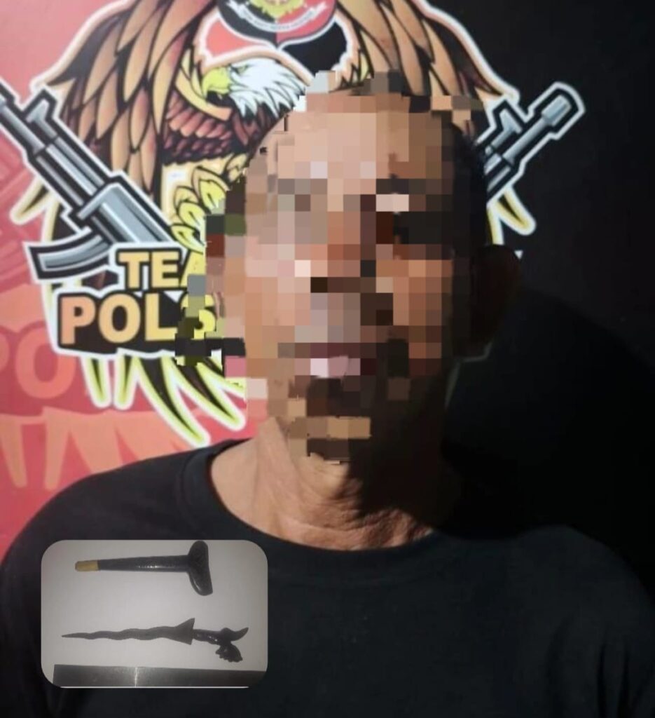 Acungkan Keris di Warung Bakso, Seorang Pria Langsung Diringkus