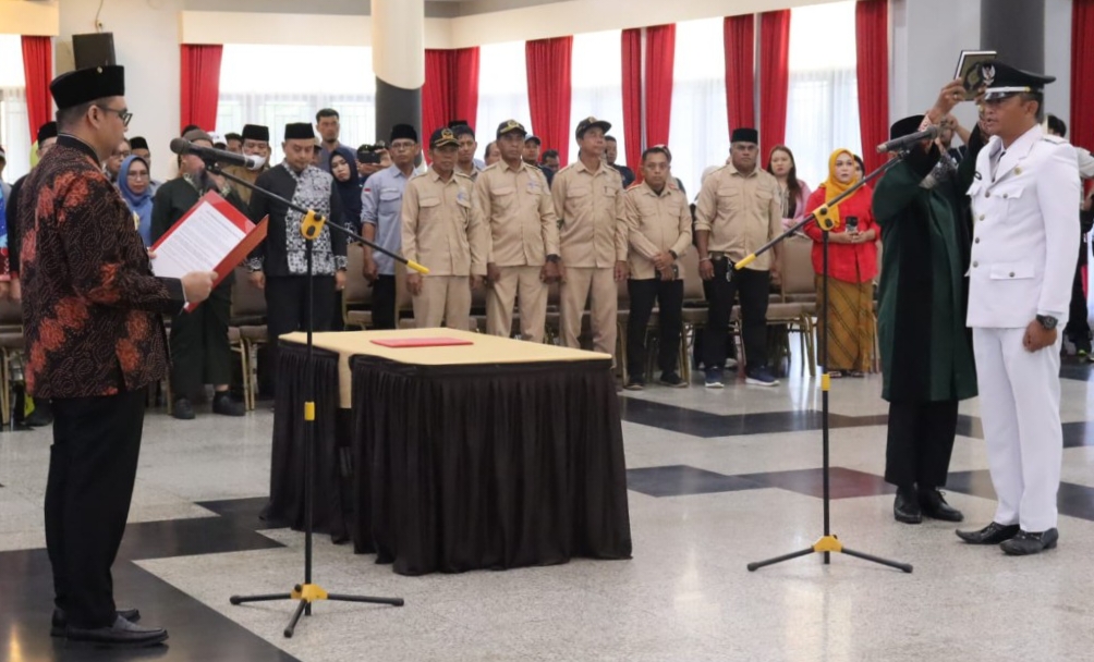 Penguatan Pemerintahan Desa, Bupati Kukar Lantik Pj Kades Jonggon dan Anggota BPD